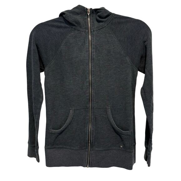 Victoria's Secret Tops - Victoria secret grey angel hoodie full zip size XS with angel wings